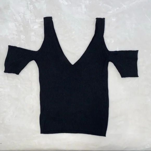 SHOULDER CUT OUT TOP - Picture 2 of 5